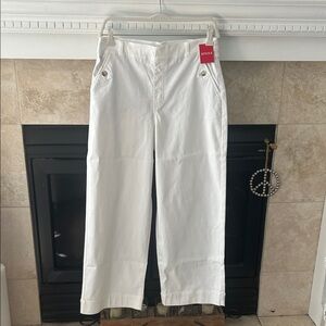 SPANX White Wide Leg Pants